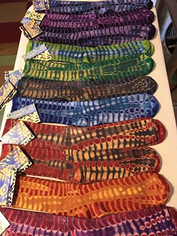 Tie-Dyed Bamboo Sock Rainbow