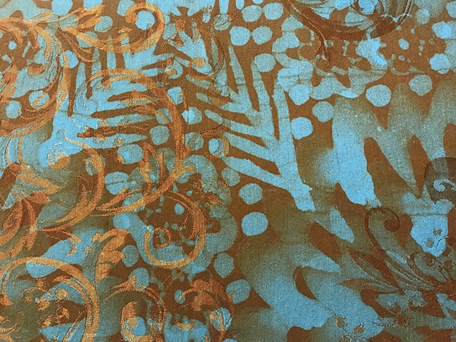 Tablecloth Detail, Cotton and Rayon