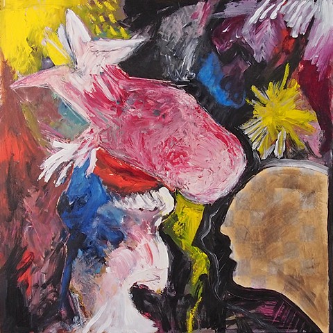 Painting, abstract, lyrical abstraction, expressionism, abstract expressionsism, Natalie Reynolds, artist, colour, color, acrylics, canvas, fine art, pop art, YVR, Vancouver BC Canada