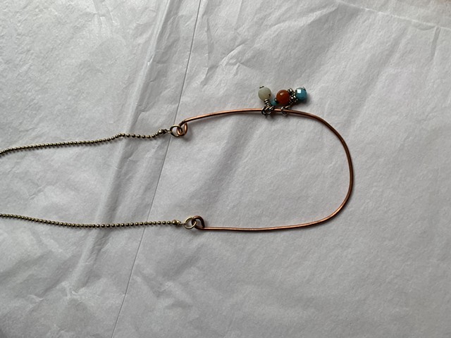 Necklace with beads 