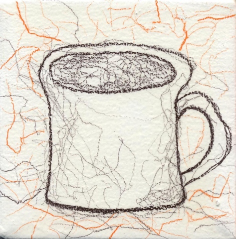 colored pencil coffee