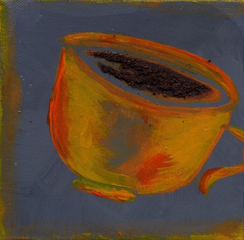 orange and gray coffee