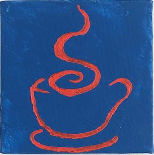 orange blue coffee