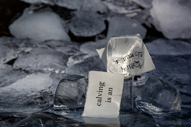 After "Dahlbreen Glacier": --calving is an intimate thunder.
