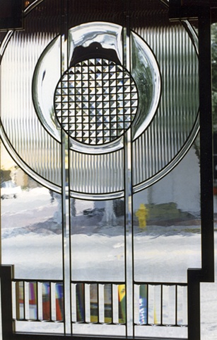 Leaded, beveled glass by Cliff Maier.