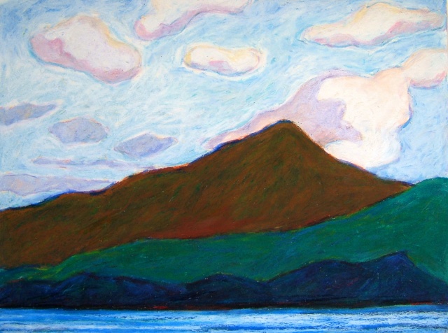 original landscape, pastel artwork, west coast art