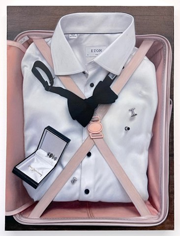 Carry-On with Black Bow Tie