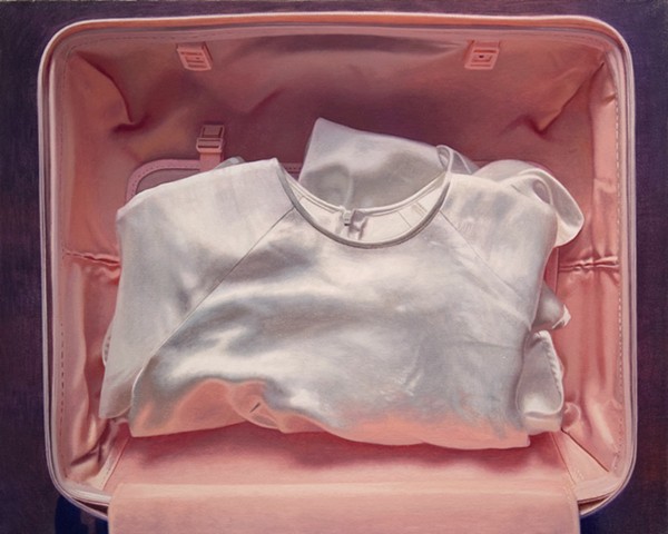 Suitcase with Satin Suit