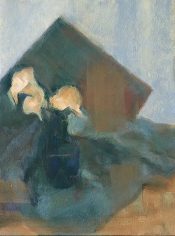 callas in a blue bottle
