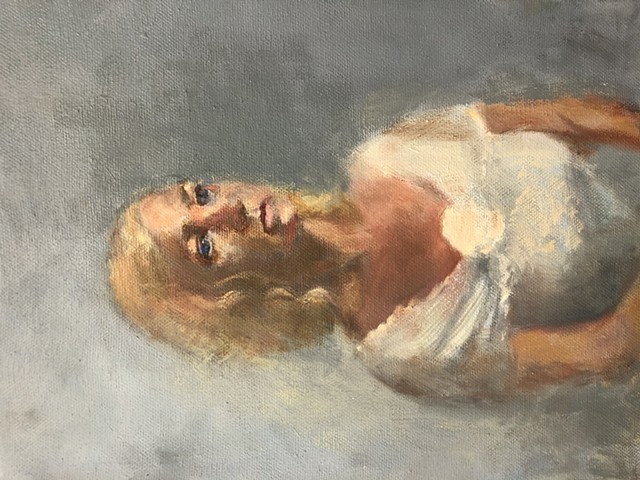 Oil painting. Portrait. 