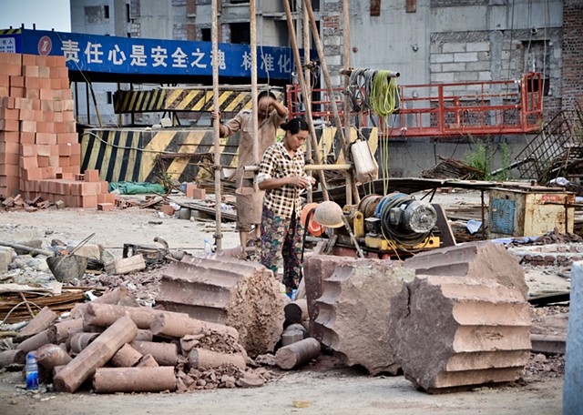 Construction site photograph from Chongqing by Patrick D WIlson