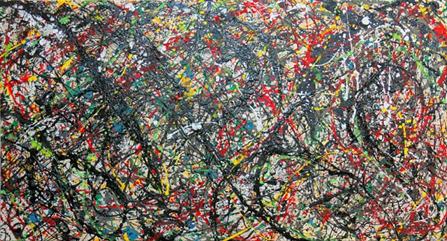 sci art, sci-art, DNA art, science art, pollock style art, drip painting art, action painting, contemporary art, abstract art ,acrylic painting, modern art, mixed media art