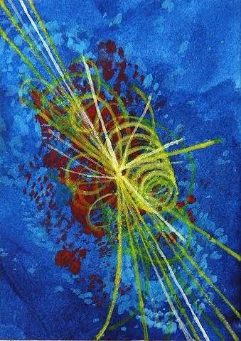 sci art, sci-art, science art, physics art, Higgs boson art, particle physics art, CERN art, decaying boson art