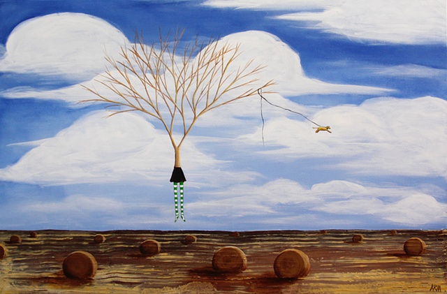 women in trees painting artwork