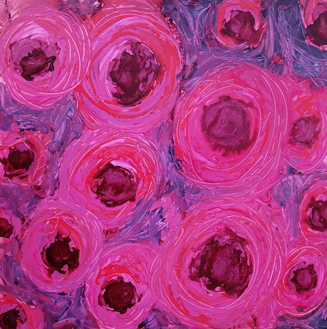 abstract art, modern art, wyoming artist, floral painting, interior design, large abstract painting