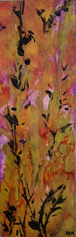 weed, weeds, abstract painting, wyoming landscape, feminist art, feminist artist, wyoming artist