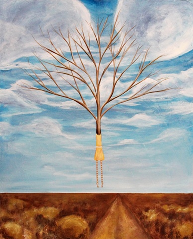 paintings of  wyoming, tree
