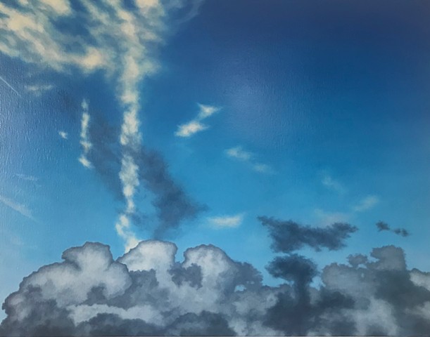 clouds cumulus sky painter artist art landscape painter perth contemporary art australian art