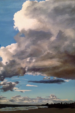 Rebecca Morgan Artist painter Australia Perth skies