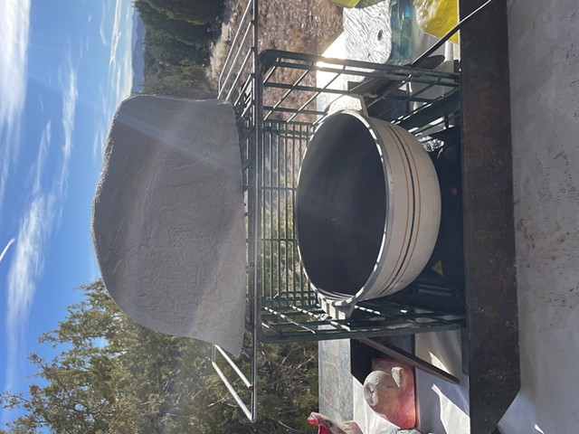 Steaming wax out of the casting mold
