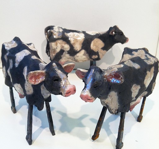 ceramic cows