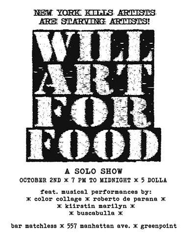 Will Art For Food Flyer