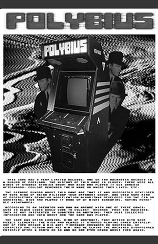 Polybius: A Compendium of Video Game Urban Legends (Front)