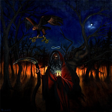 This interpretation of Zarathustra was completed for a debut album by the band Polemicist. 