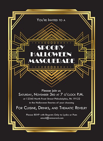 Invitation for a Halloween Party 