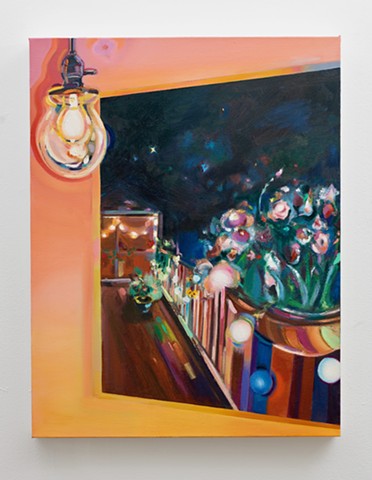 Interior with Scented Night, oil on canvas, 28"x 24"