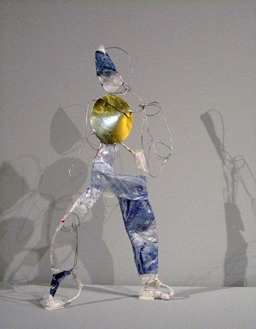Bodies Without Organs, sculpture, wire, found materials, trash