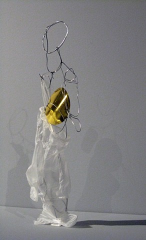 Bodies Without Organs, sculpture, wire, found materials, trash