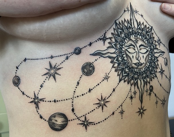 Celestial Chandelier Tattoo