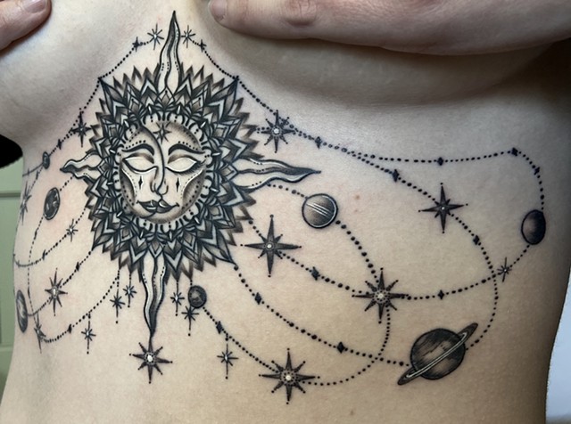 Celestial Chandelier Tattoo 
