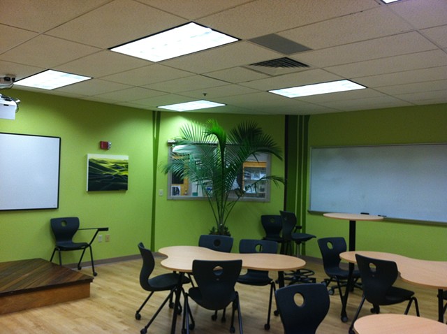 Biophilic Computer Lab. 
Layout and Design of mural. 
Color consultant.  Concord's Community College, Concord NH