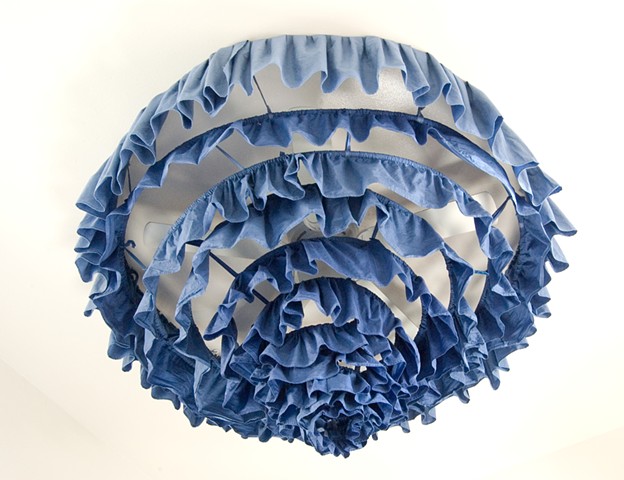 Kinetic sculpture for ceiling fan