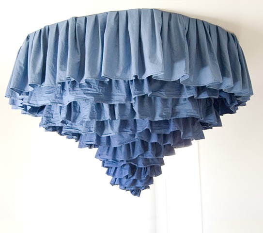 Kinetic sculpture for ceiling fan