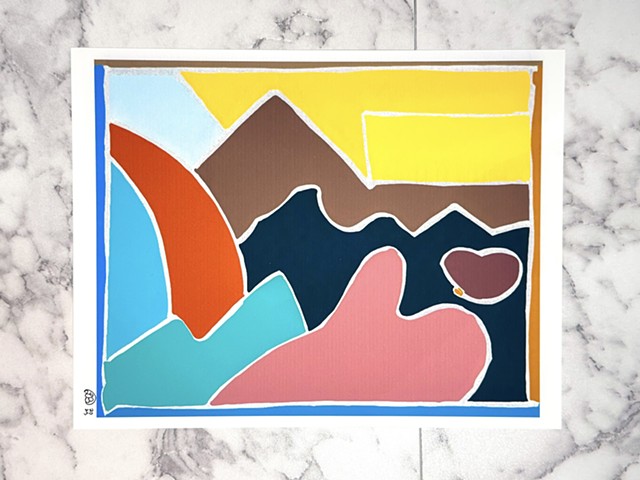 Chromatic Horizon I, 8 1/2 x 11 in, Digital color system print, Edition of 15