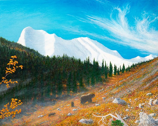 grizzlies,Fernie B.C., Canadian Rockies.
