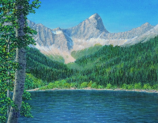 B.C. Rocky Mountains, Lake, 