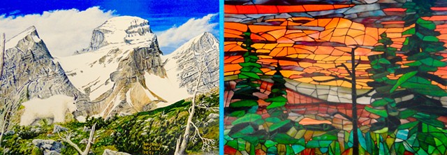 DELYEA  ART  :  Landscape & wildlife paintings & stained-glass mosaic art