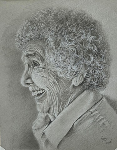 Mercy, portrait, mother's day, charcoal portrait, woman portrait