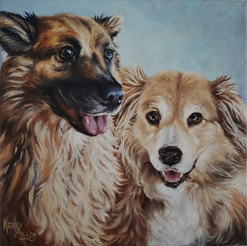 pet portrait, dog portrait, oil painting, dog