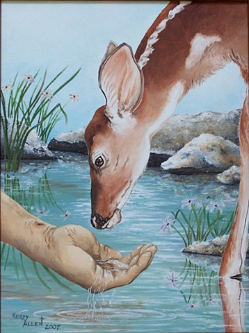 Deer, thirst, Christianity, living water