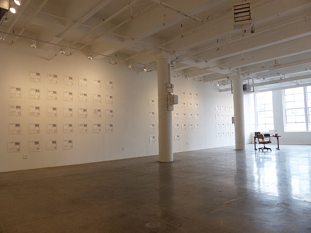 Installation image from two-person show with Michael Scoggins "I Love You But You Make Me Completely Crazy" with Gallerie Ernst Hilger at Mana Contemporary in Jersey City, NY