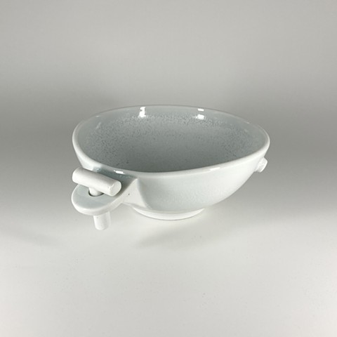 White Bowl with Removable Piece
