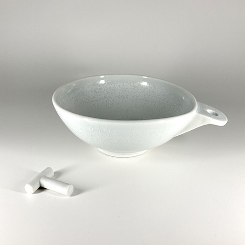 White Bowl with Removable Piece