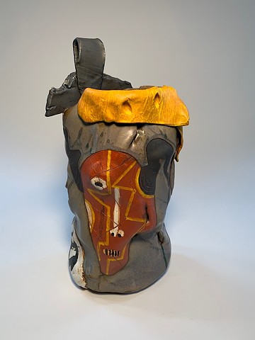 Tall Painted Vessel #1 (view 1)