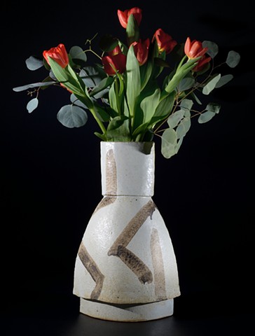 hand built stoneware vase