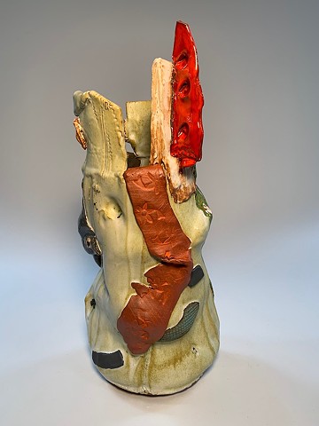 Tall Painted Vessel #2 (view 2)